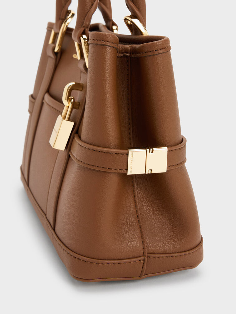 Mini Scottie Tote Bag, Chocolate, hi-res