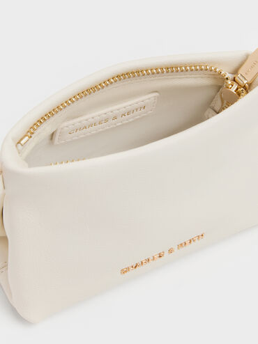 Zephyr Metallic-Accent Wristlet, Cream, hi-res