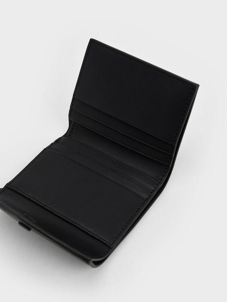 Marlowe Short Envelope Wallet, Black, hi-res