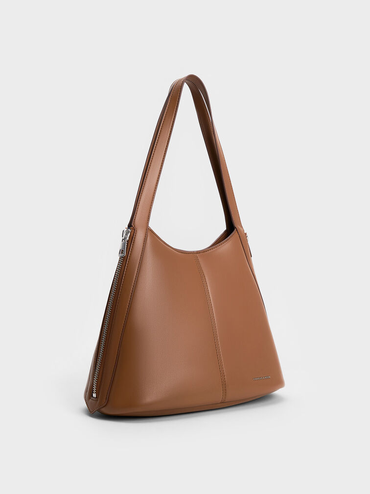 Saskia Slouchy Tote Bag, Tan, hi-res