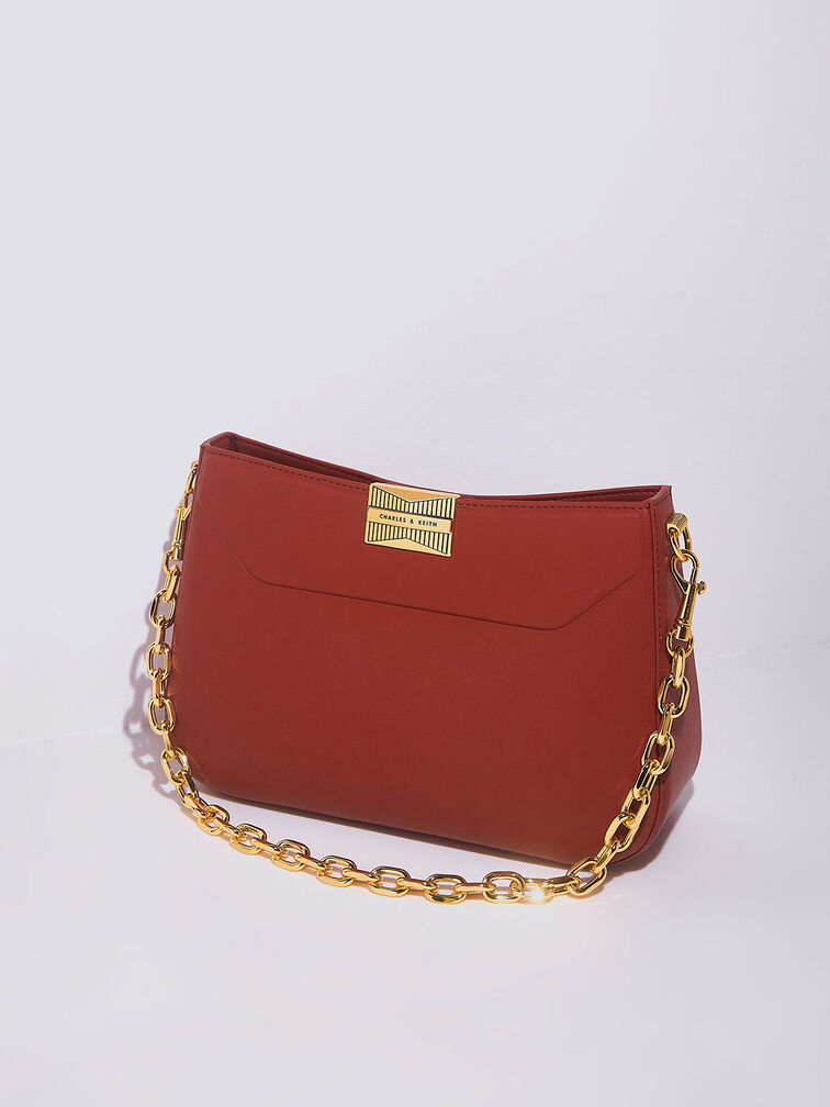 Kalinda Shoulder Bag, Brick, hi-res