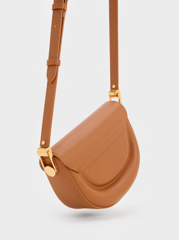 Koa Half-Moon Saddle Bag, Chocolate, hi-res