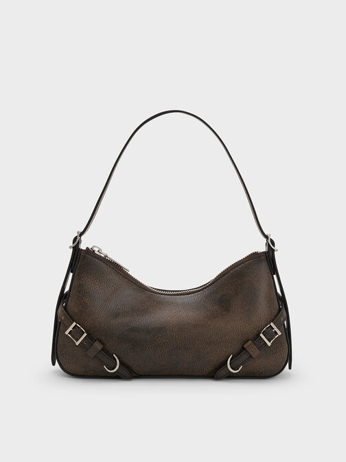 Sloane Shoulder Bag, Dark Brown, hi-res