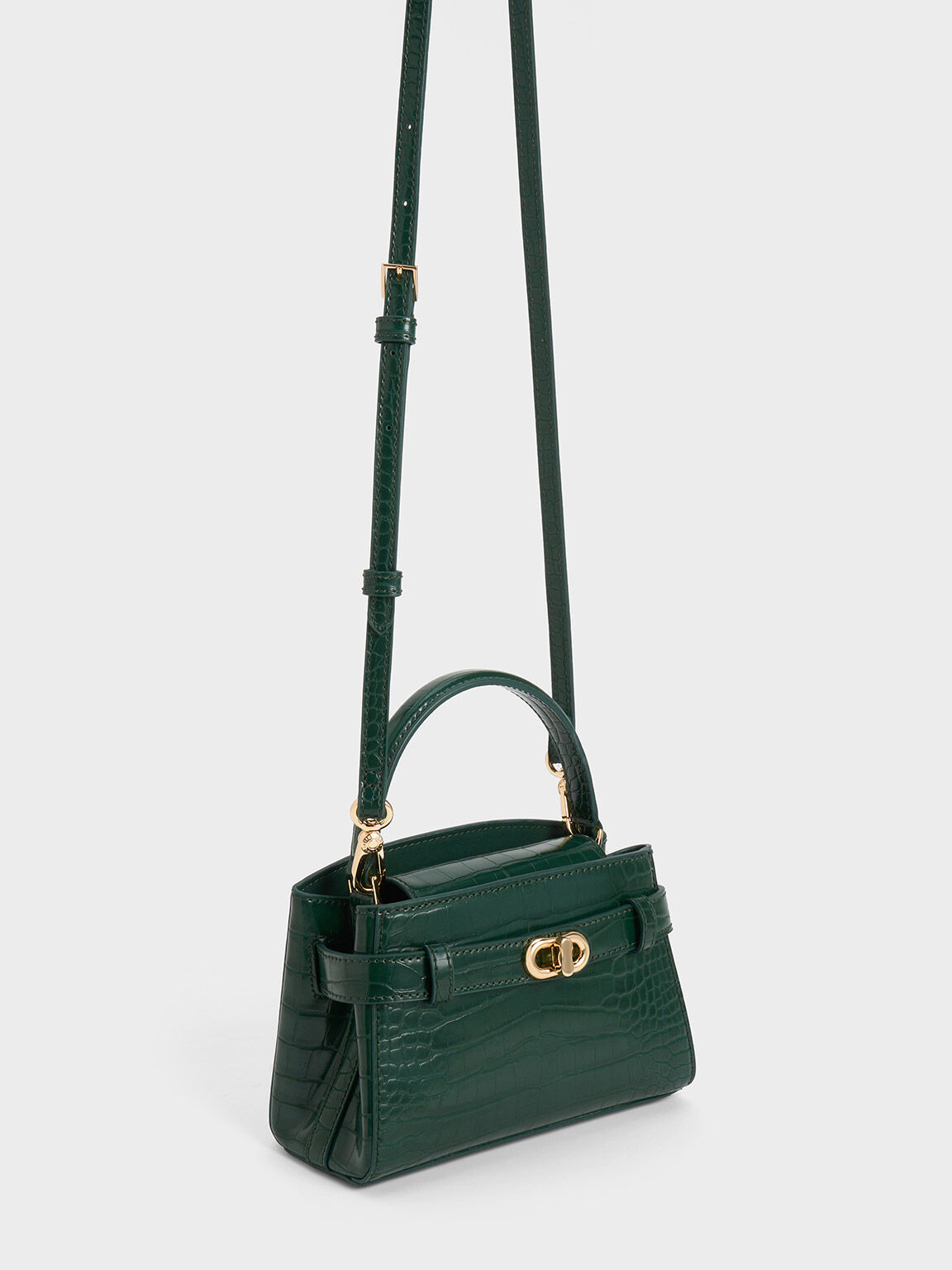 Charles and keith outlet bag green