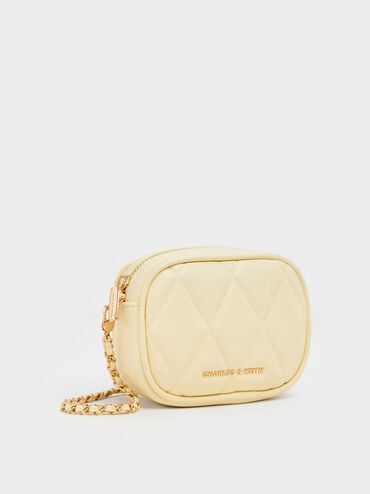 Arwen Quilted Mini Bag, Butter Yellow, hi-res