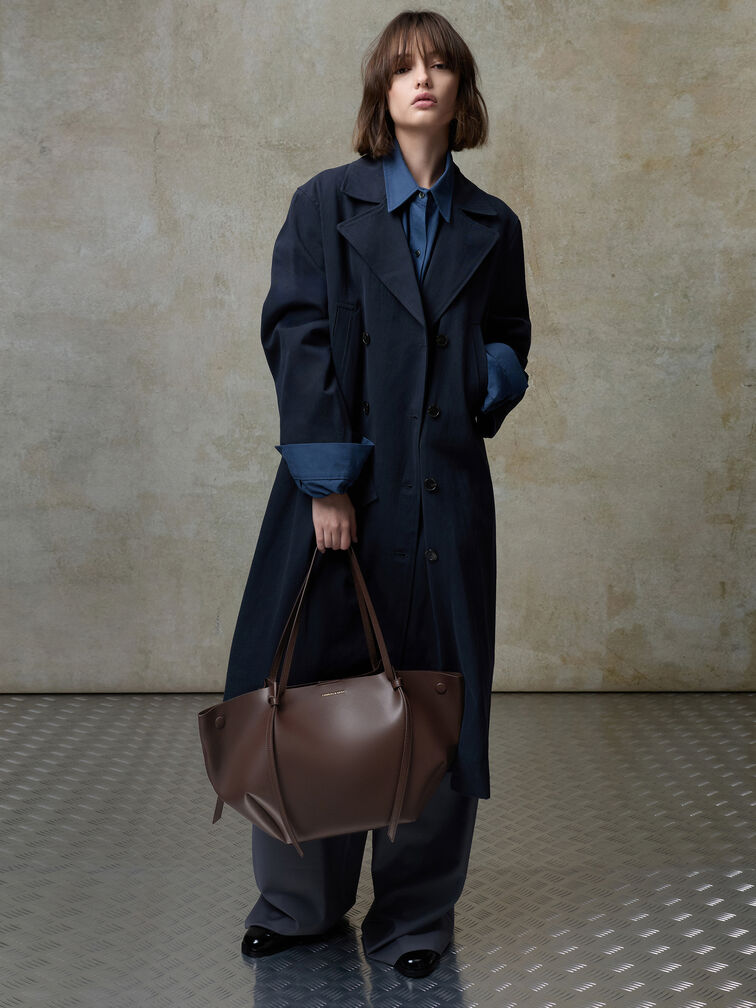 XL Calla Tote Bag, Espresso Brown, hi-res