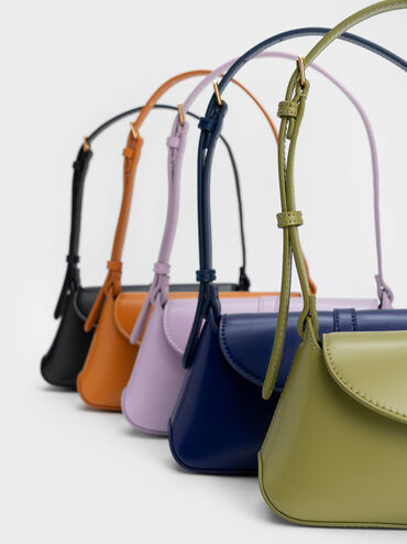 Annelise Double Belted Shoulder Bag, Pistachio, hi-res