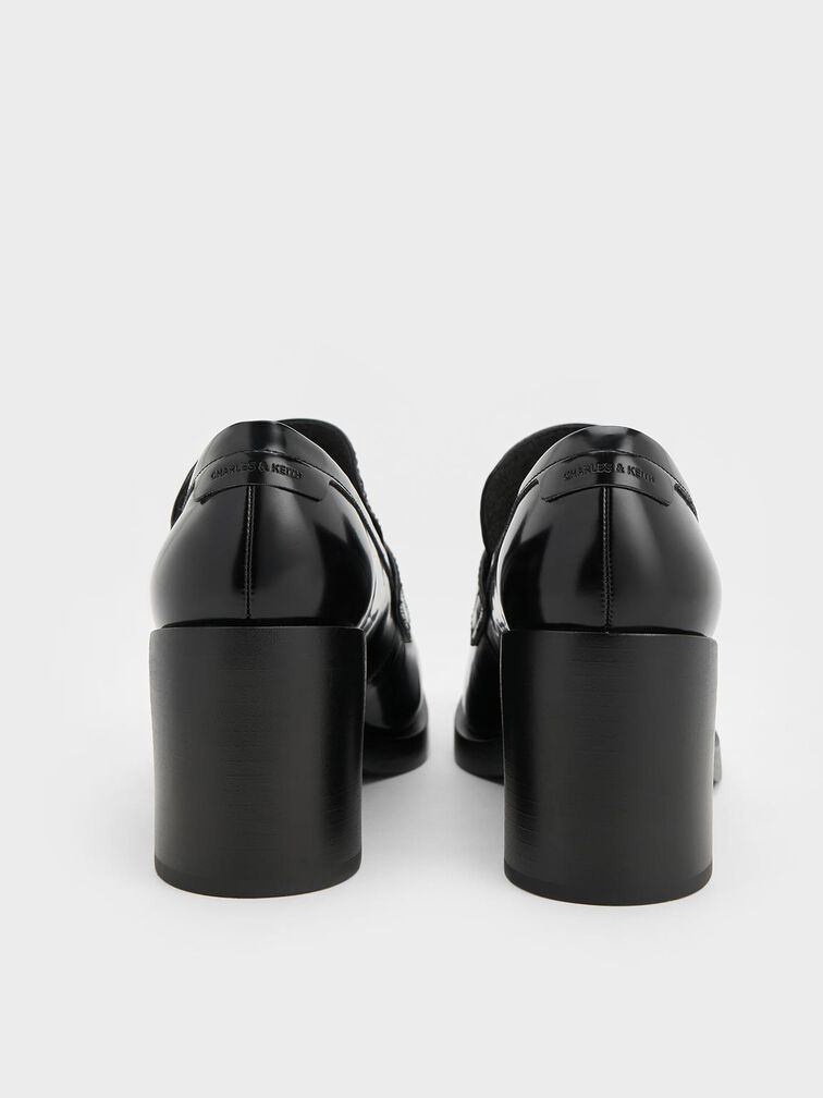Penny Loafer Block-Heel Pumps, Multi, hi-res