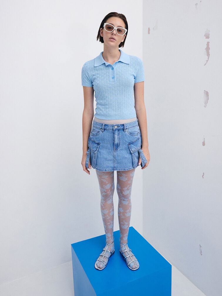 Maeva Recycled Acetate Cat-Eye Sunglasses, Chalk, hi-res