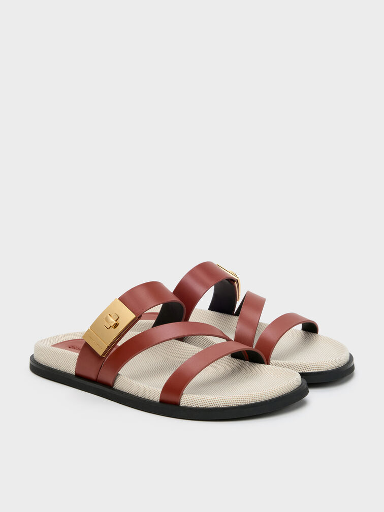 Aelin Canvas Strappy Sandals, Multi, hi-res