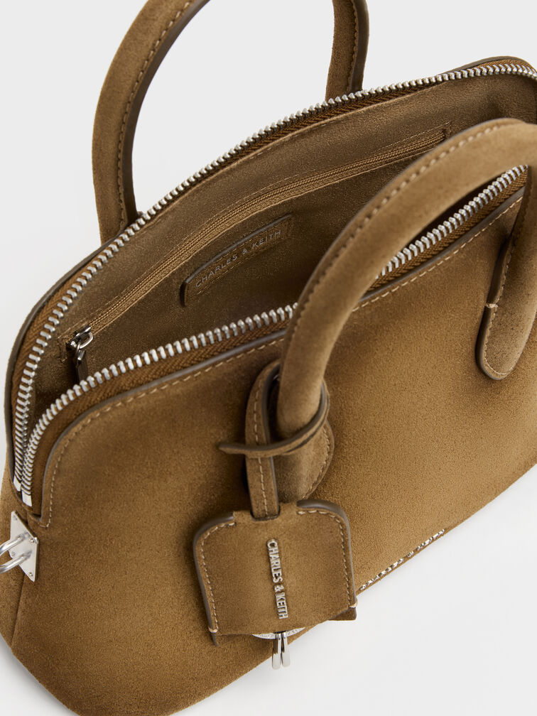Ginevra Structured Bowling Bag, Sahara Sand, hi-res