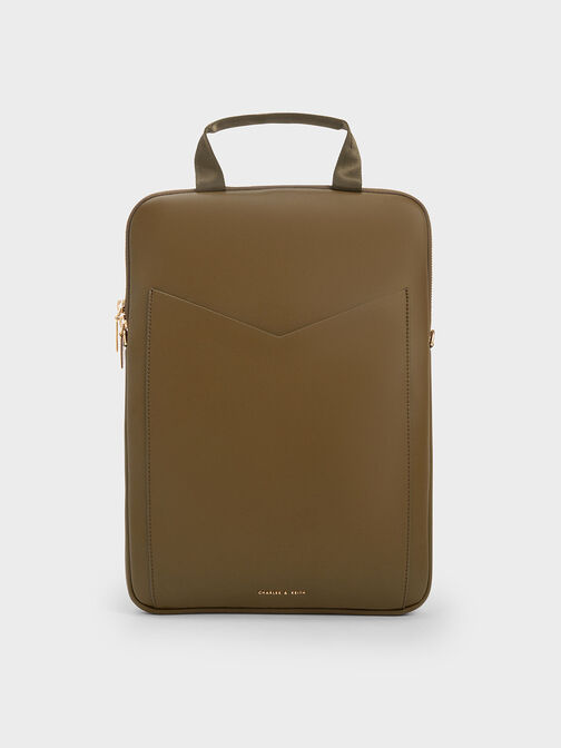 Gaia Laptop Bag, Khaki, hi-res