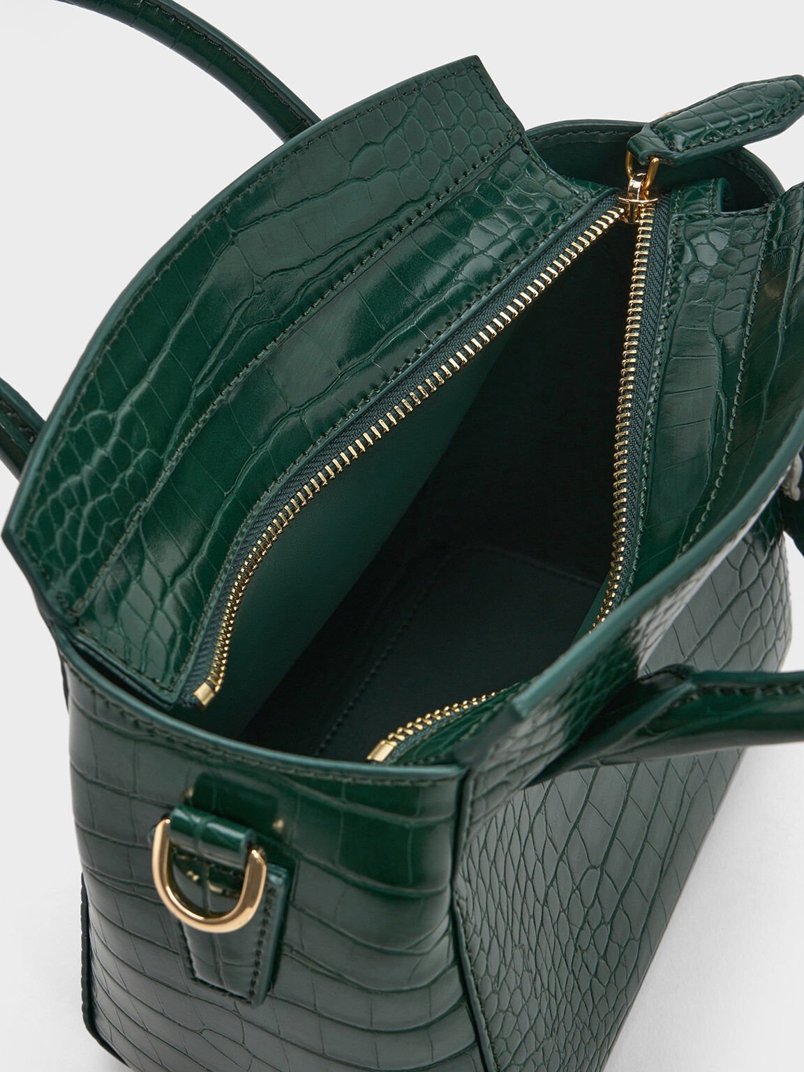 Mango croc tote bag best sale