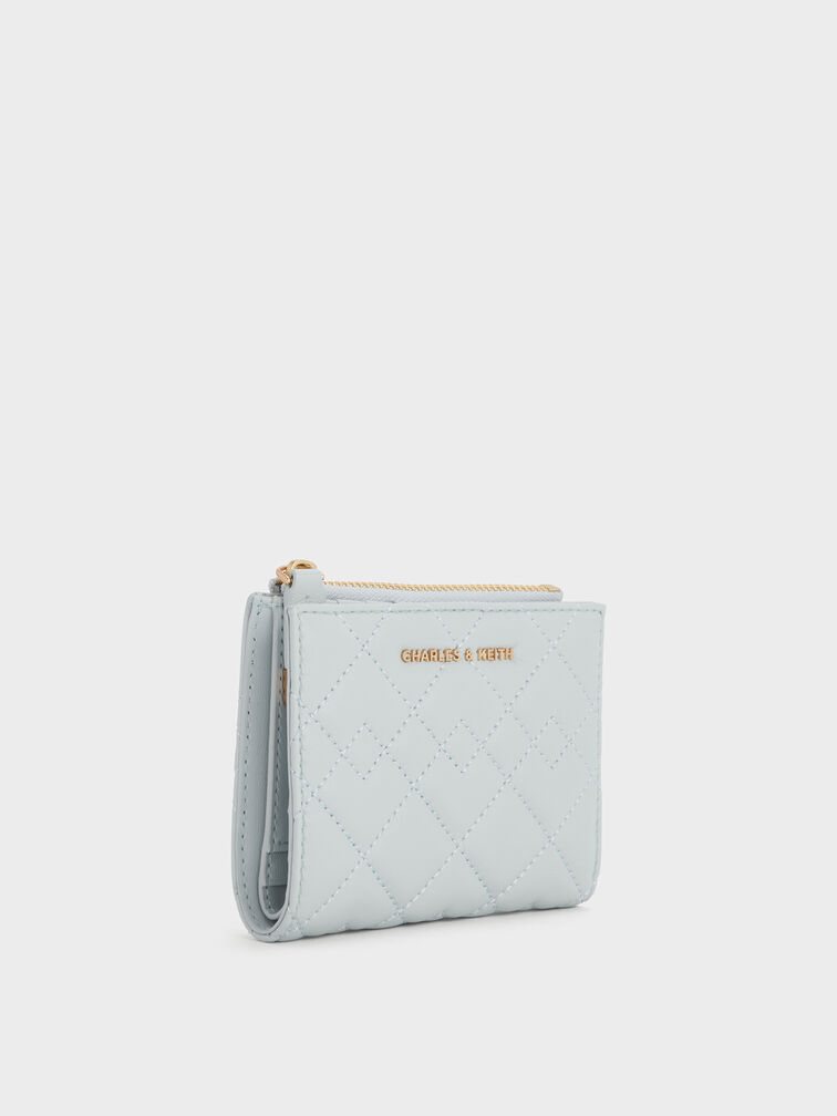 Duo Quilted Small Wallet, Sea Salt Blue, hi-res