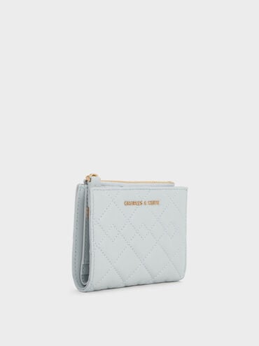 Duo Quilted Small Wallet, Sea Salt Blue, hi-res