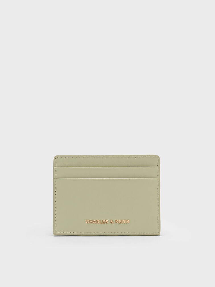 Halsey Ruched Card Holder, Pale Sage, hi-res