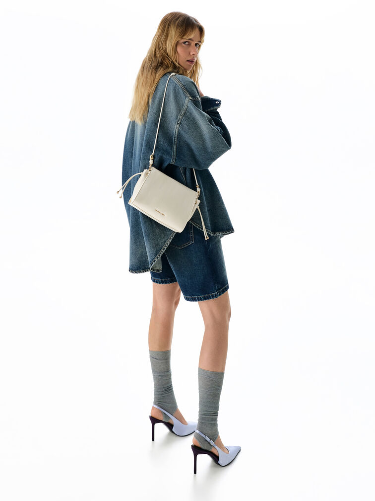 Augustine Top Handle Bag, Cream, hi-res