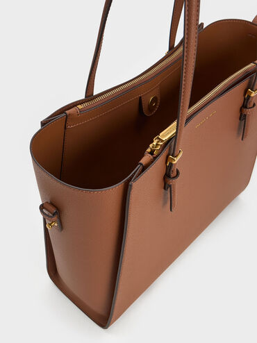Sansa Tote Bag, Chocolate, hi-res