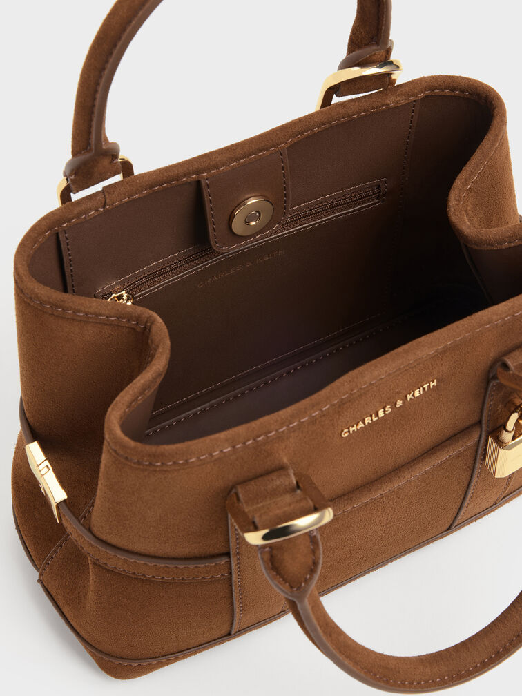 Mini Scottie Tote Bag, Pecan Brown, hi-res