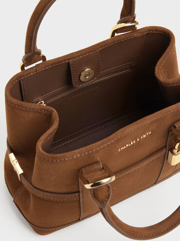 Mini Scottie Tote Bag, Pecan Brown, hi-res
