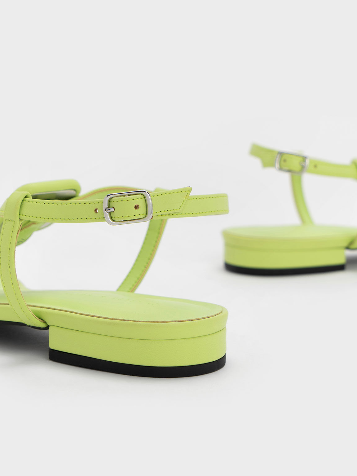 Lime Koa Thong Sandals CHARLES KEITH IN