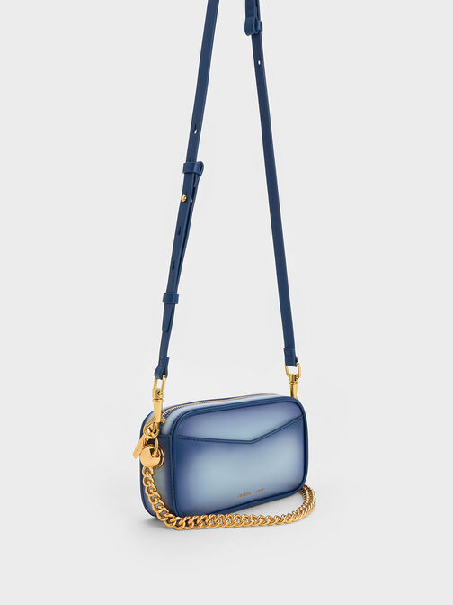Cayce Ombre Boxy Crossbody Bag, Navy, hi-res