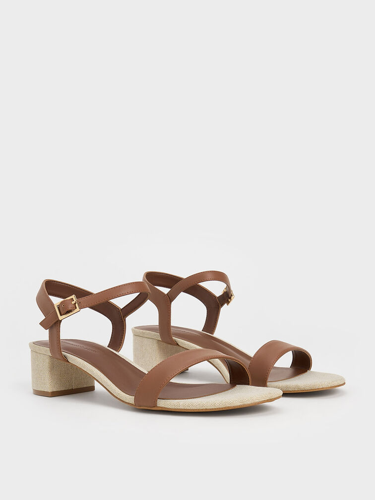 Alec Block-Heel Ankle-Strap Sandals, Multi, hi-res