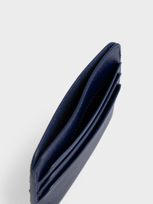Quilted Card Holder, Navy, hi-res