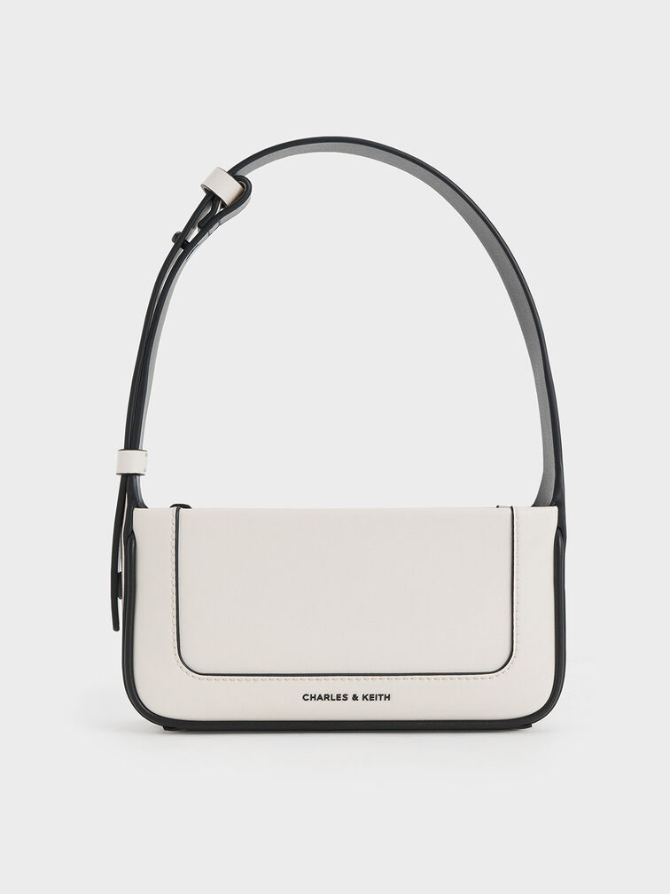 Daylla Shoulder Bag, Cream, hi-res