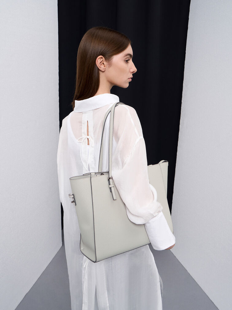 Sansa Tote Bag, Grey, hi-res