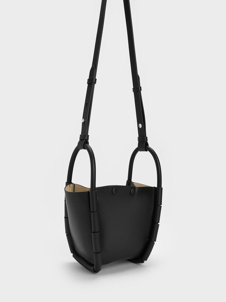 Machina Bucket Bag, Black, hi-res