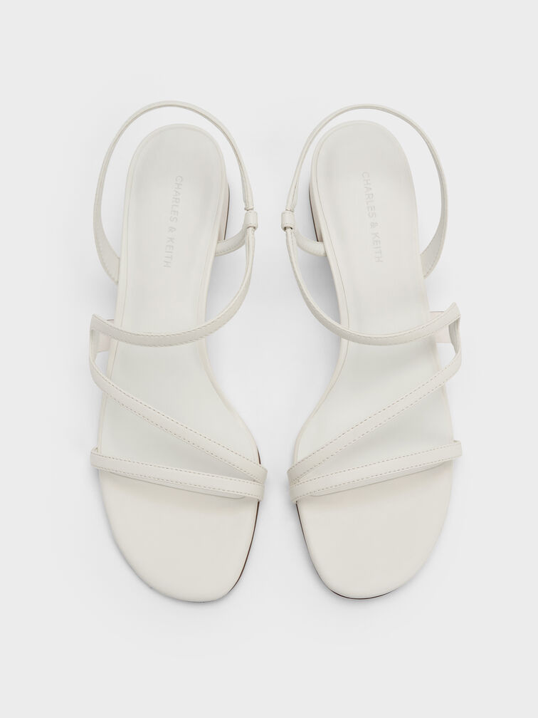 Arden Wavy Slingback Sandals, Chalk, hi-res
