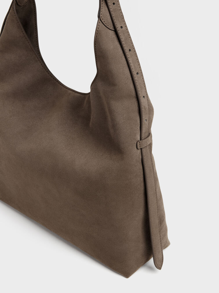 Aislin Hobo Bag, Stone Grey, hi-res