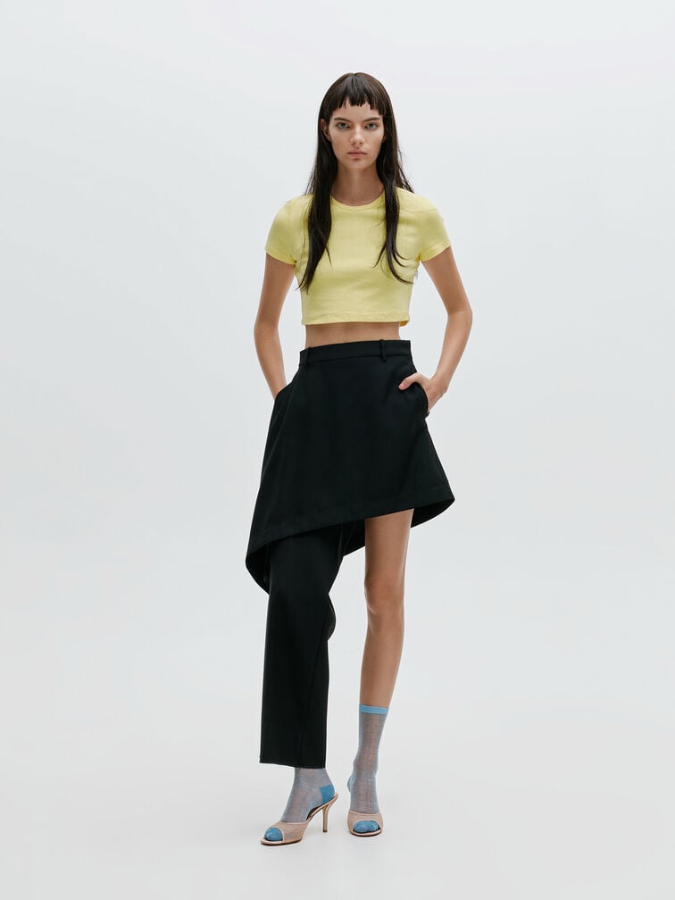 Lace Stiletto Mules, Nude, hi-res