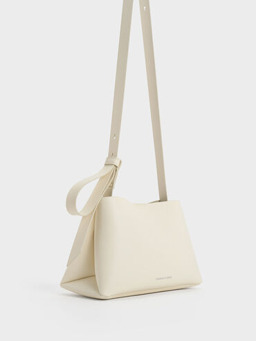 Odella Trapeze Bucket Bag, Cream, hi-res