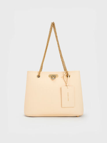Alcott Tote Bag, Beige, hi-res
