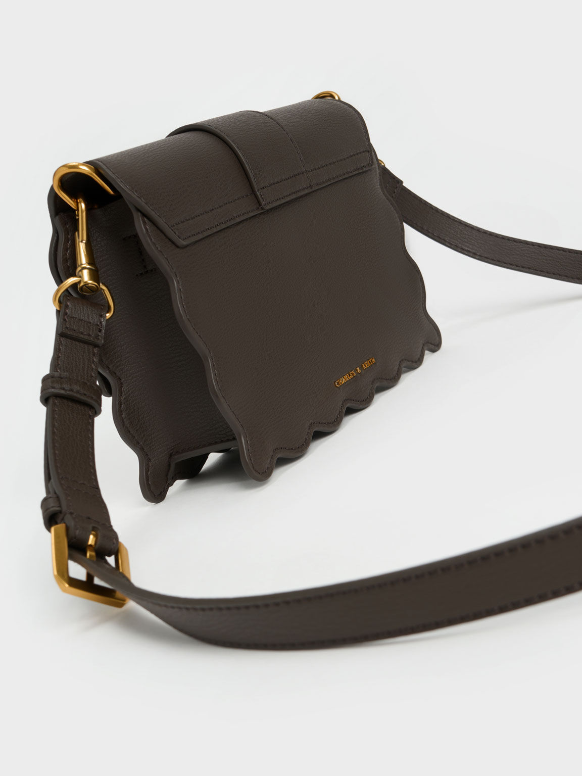 Charles and keith scallop bag on sale