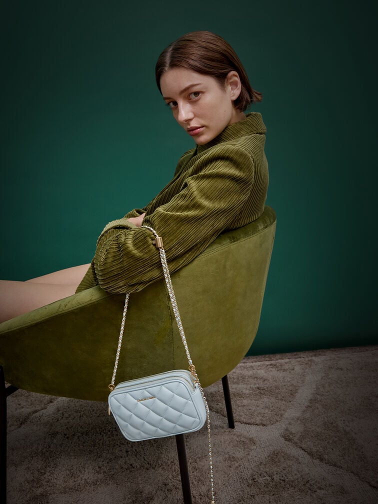Mini Apfra Quilted Crossbody Bag, Sea Salt Blue, hi-res