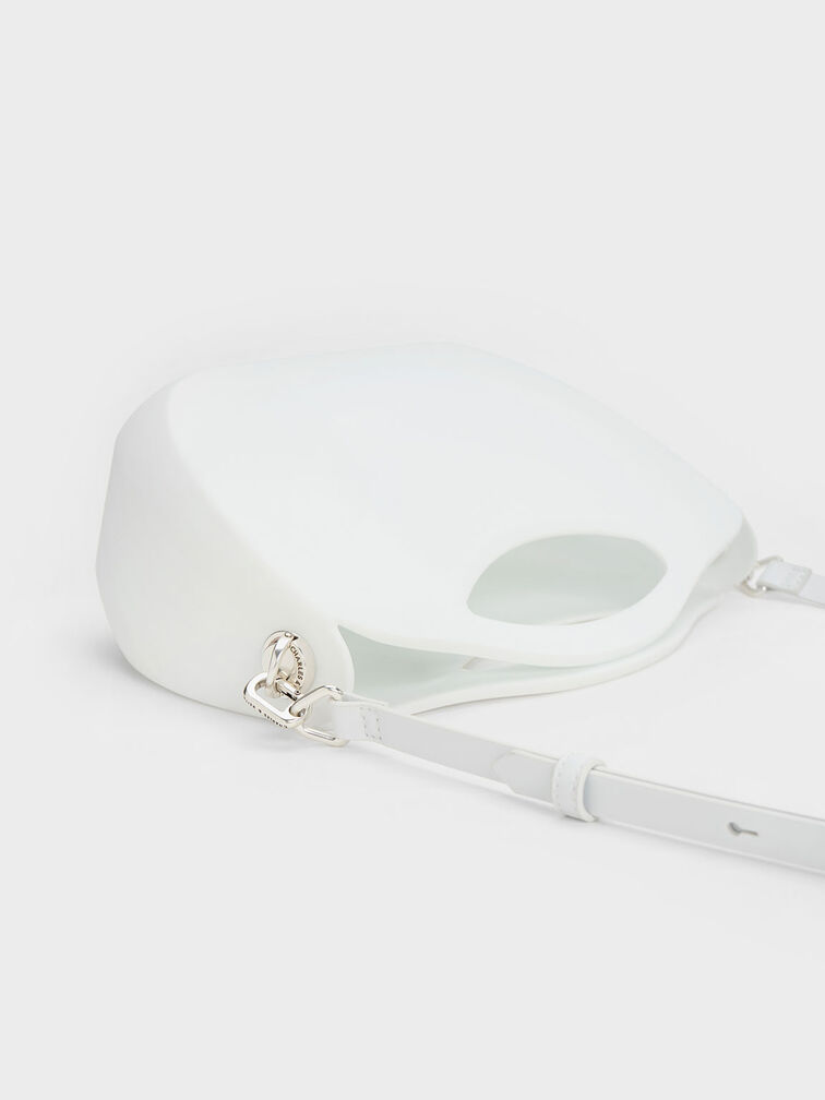 Cocoon Curved Handle Bag, White, hi-res