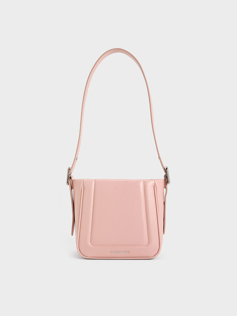 Petra Boxy Bucket Bag, Pink, hi-res