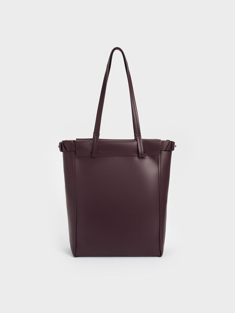 Ellis Tote Bag, Plum, hi-res