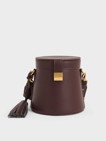 Sianna Bucket Bag, Plum, hi-res