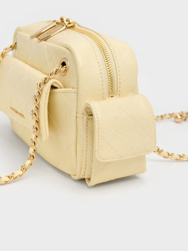 Duo Quilted Crossbody Bag, Butter Yellow, hi-res