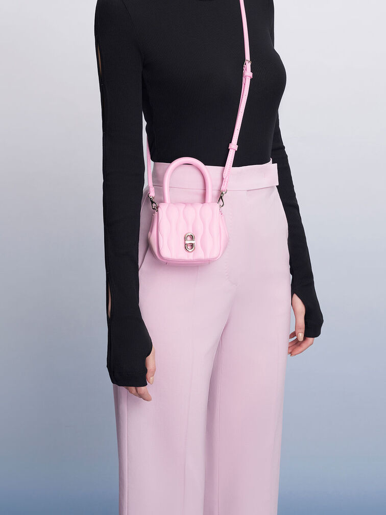 Iva Padded Mini Bag, Pink, hi-res