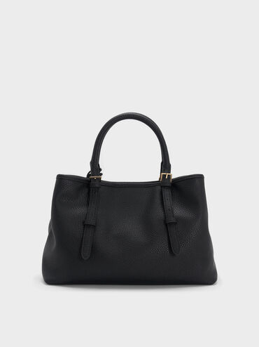 Baral Bead-Charm Tote Bag, Black, hi-res