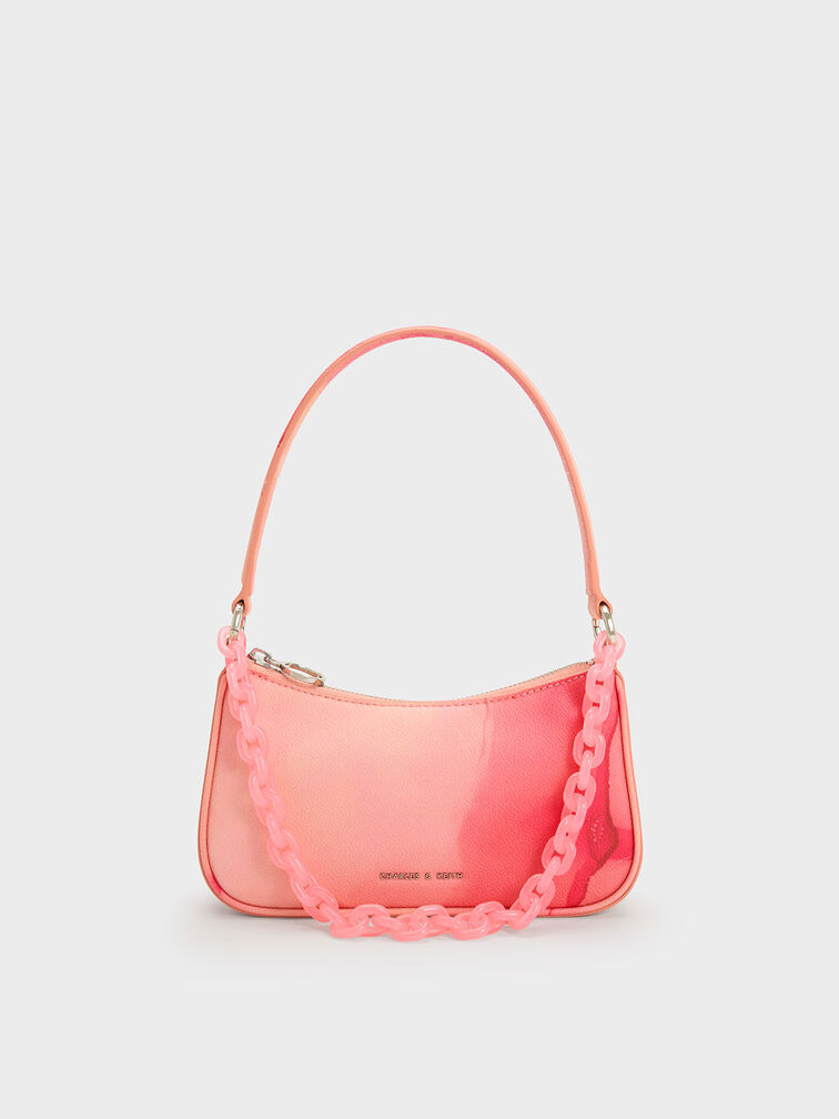 Alcott Scarf Printed Bag, Pink, hi-res