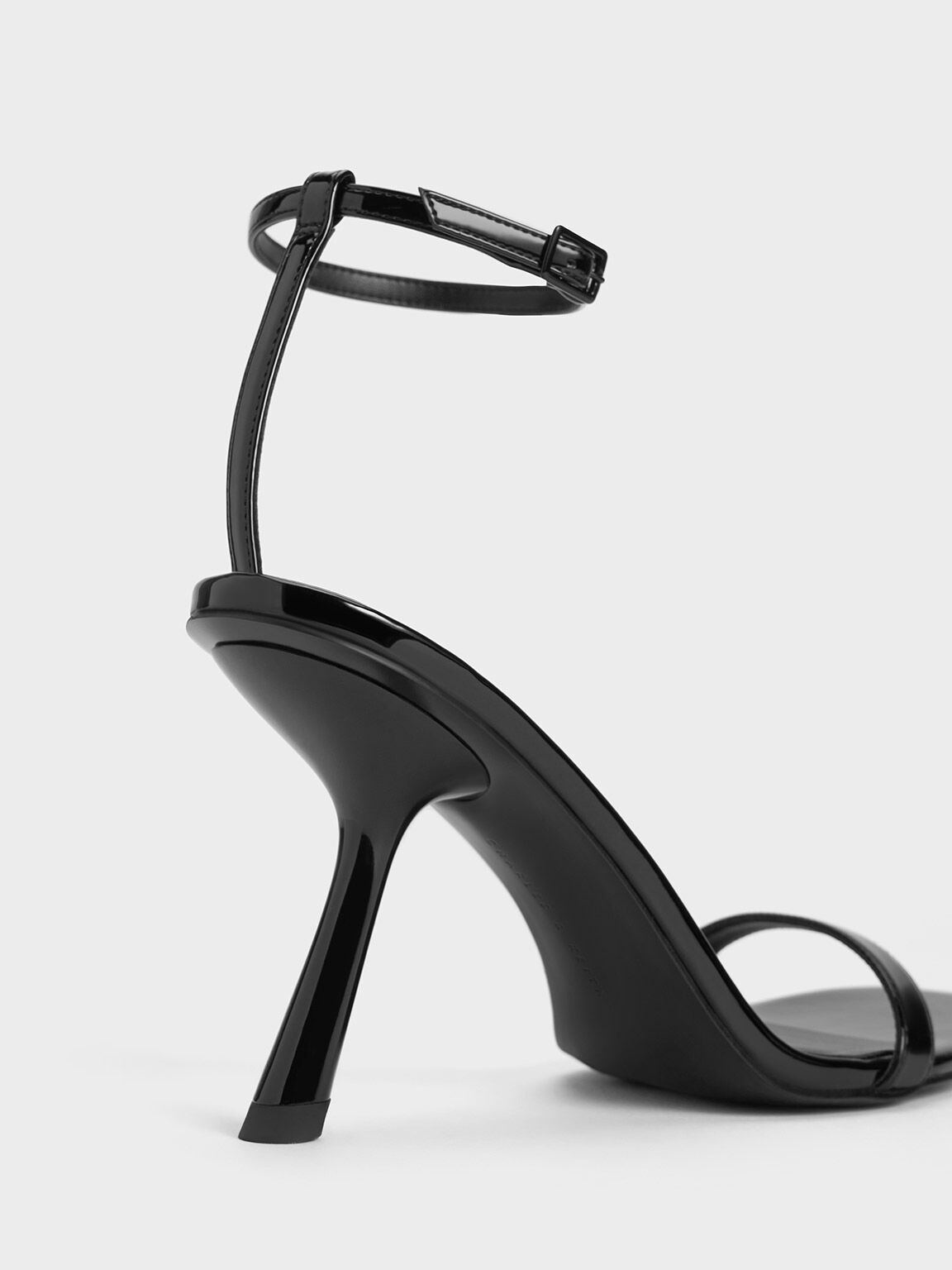 Patent strappy outlet heels