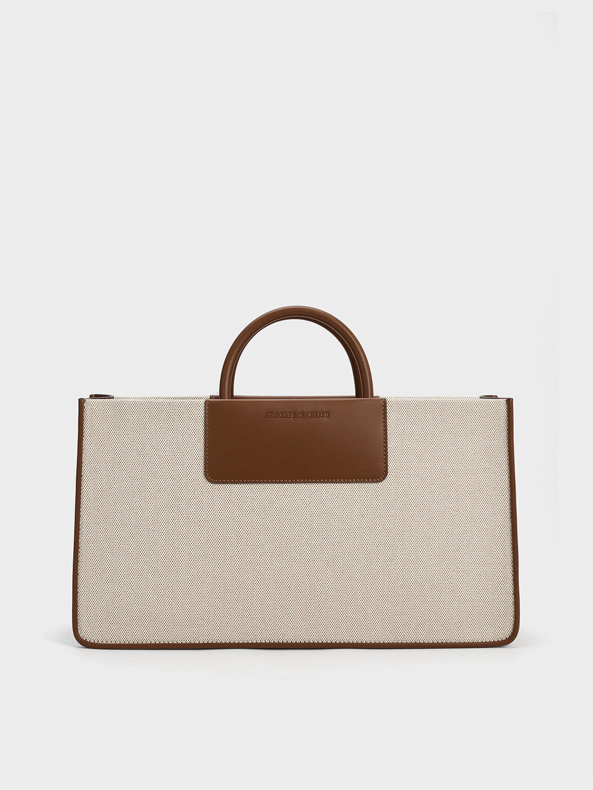 Astra Canvas Tote Bag, Chocolate, hi-res