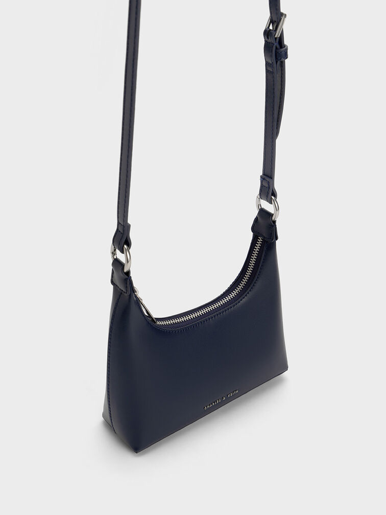Koi Chain Handle Shoulder Bag, Navy, hi-res