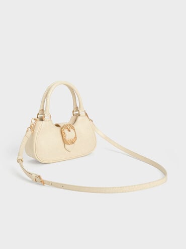 Avis Belted Top Handle Bag, Cream, hi-res